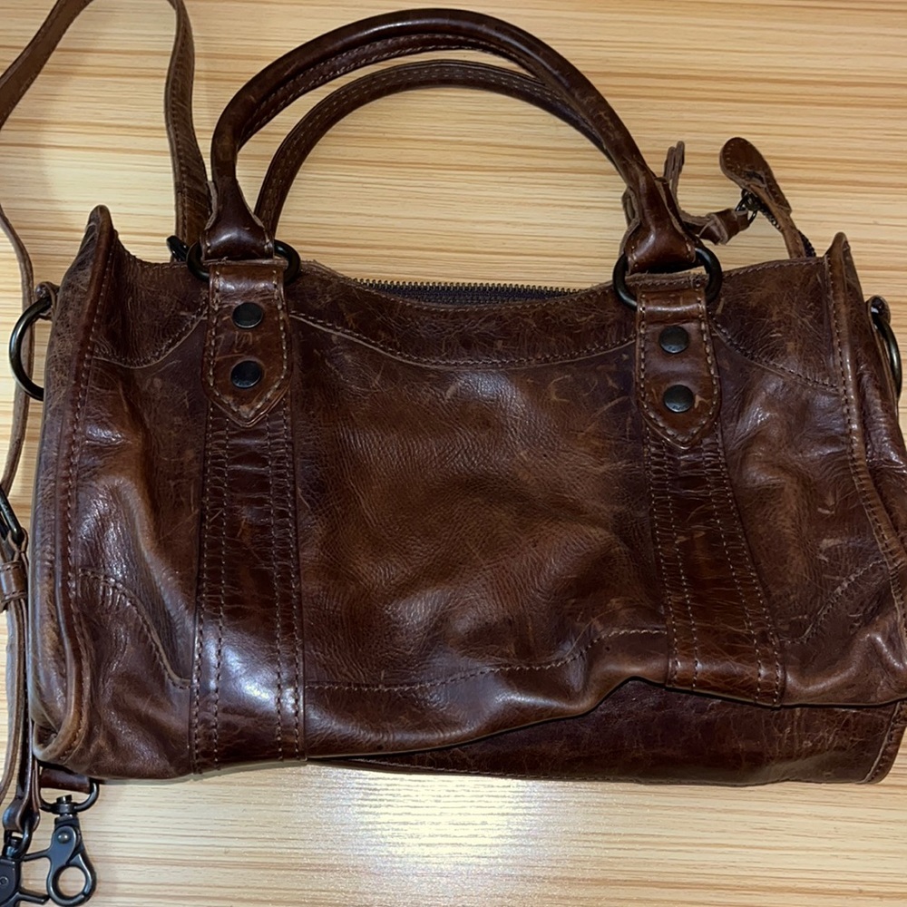 FRYE Melissa Leather Satchel